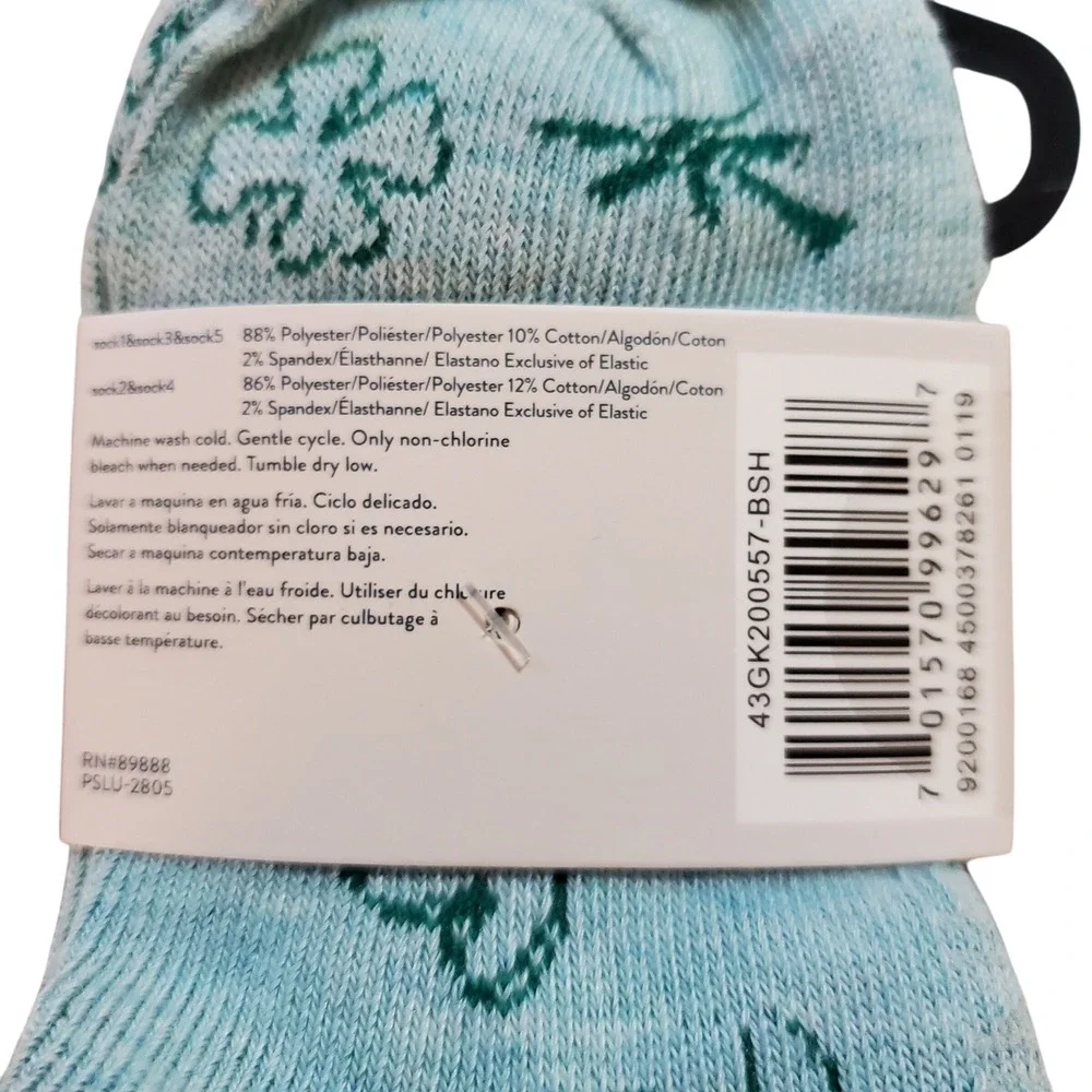 Lucky Brand No Show Socks‎ 5 Pairs Shoe Size 7-10 Kids